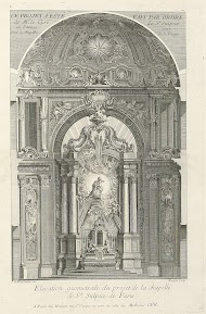 Ontwerp voor de Mariakapel in de Saint-Sulpice in Parijs