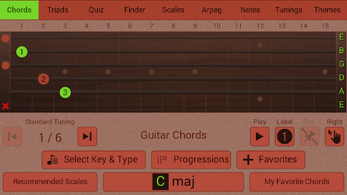 Android application Guitarists Reference screenshort
