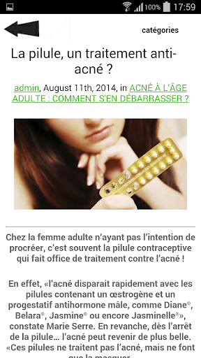 Traitement acné