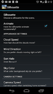 Silhouette Live Wallpaper - screenshot thumbnail