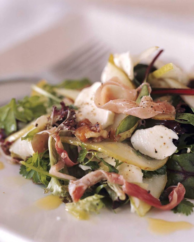 A seafood salad in Bangalow, Northern Rivers, Australia. 