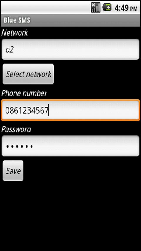 Blue SMS free texts Screen 2