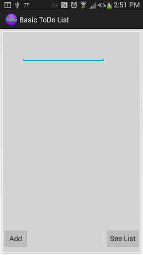 Basic TODO List
