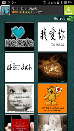 German images with words
