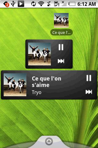 Pure music widget Screen 2