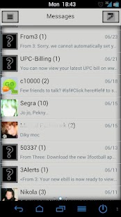 Go SMS Pro B$W Premium Theme Screenshots 0