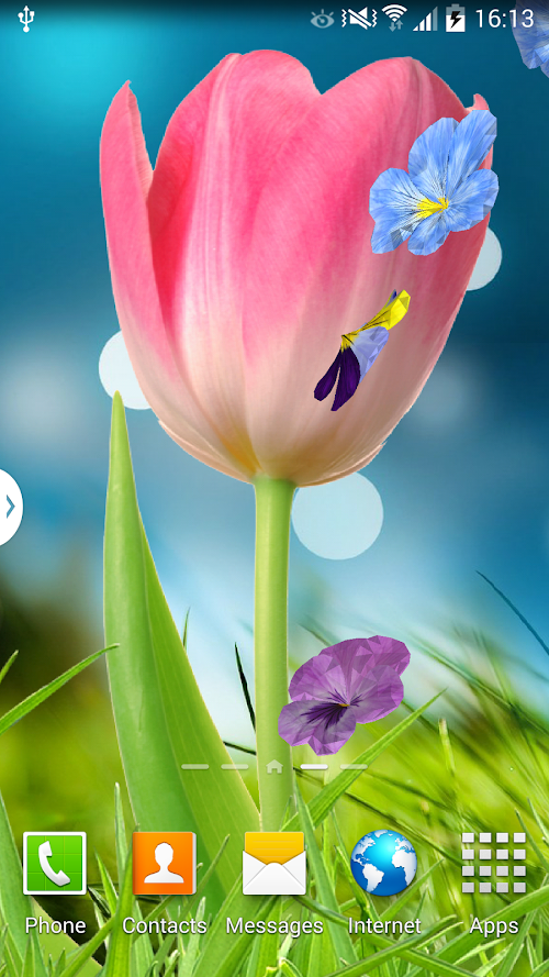 Android application 3D Flowers Live Wallpaper screenshort