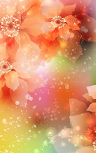 Glowing Flowers Live Wallpaper