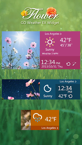 【免費天氣App】Flower Reward Theme GO Weather-APP點子