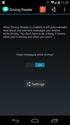 Driving SMS Message Reader