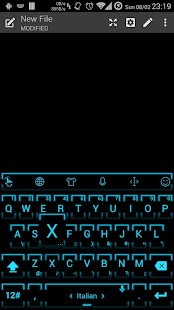 How to download Keyboard Theme Neon 2 Cyan patch 3.2 apk for bluestacks