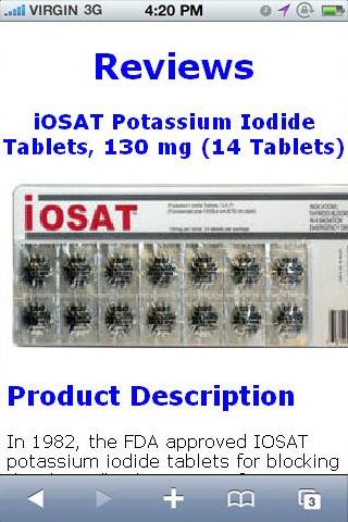 Potassium Iodide Tablet Review