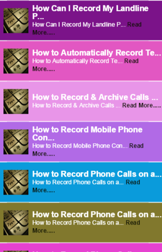 Automatic Call Recorder guide