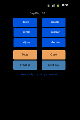 Spanish verb trainer 3 2014