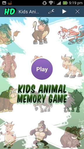 Memory Game For Kids: Animals