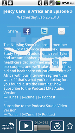 【免費醫療App】Nursing Show Weekly Podcast-APP點子