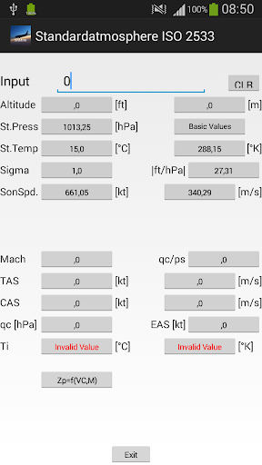 Standardatmosphere Test