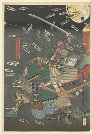 De laatste aanval van de Kusunoki te Shijonawate