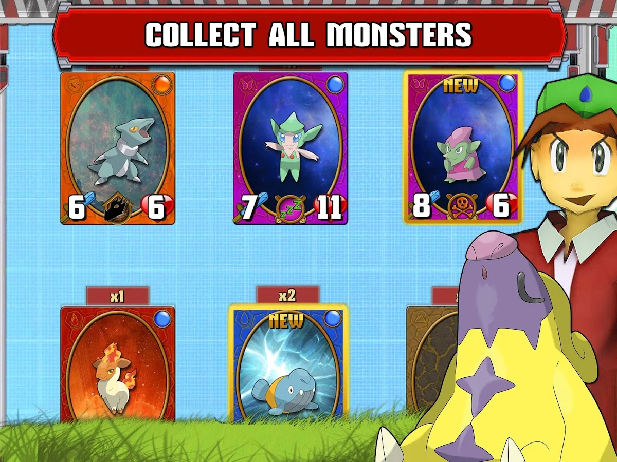 Batalhas do monstro: TCG - Screenshot