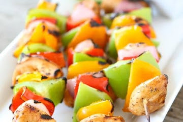 Grilled Chicken Fajita Kabobs