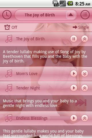 Prenatal Lullabies Screen 2