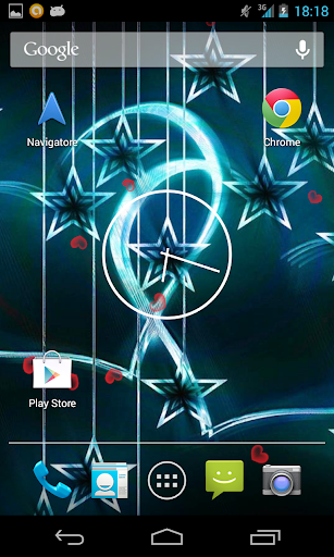 Neon Love Stars Live Wallpaper