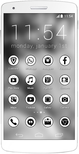 Luxicons Easy White Black