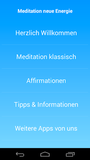 Meditation Neue Energie