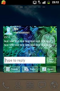 GO SMS PRO Theme After Rain Screenshots 2