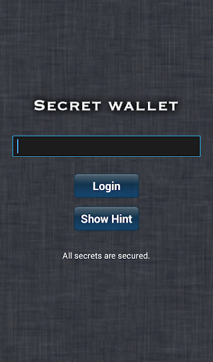 Secret Wallet Blackbox Edition