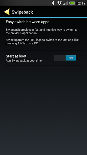 Swipeback for HTC One