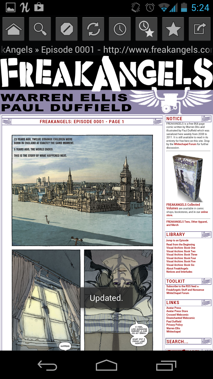 Web Comic Reader Screen 3