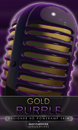 gold purple power amp skin