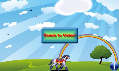 Android application Coloring Book: Horses! screenshort