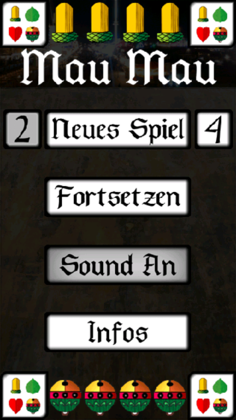 Mau Mau-Kartenspiel werbefrei Screen 1