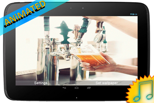 【免費個人化App】Beer Glass Animated Wallpaper-APP點子