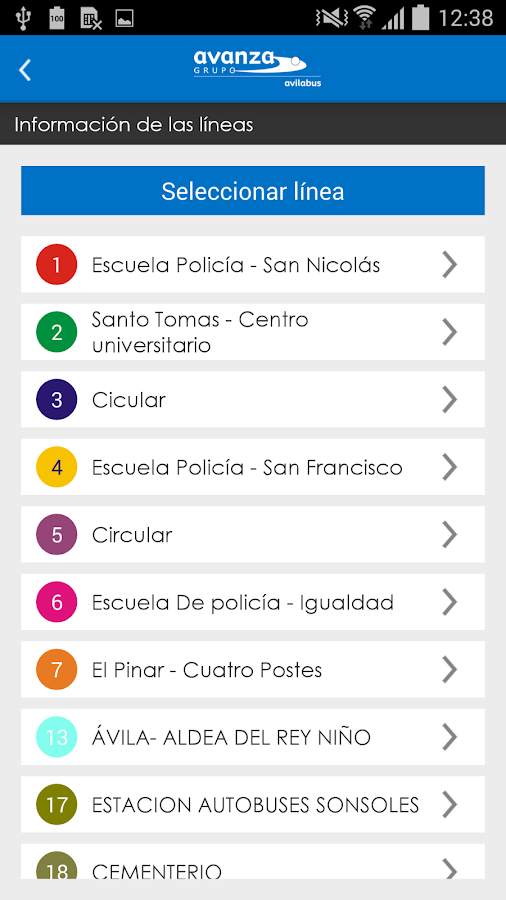 AVILABUS - Urbano de Ávila - screenshot