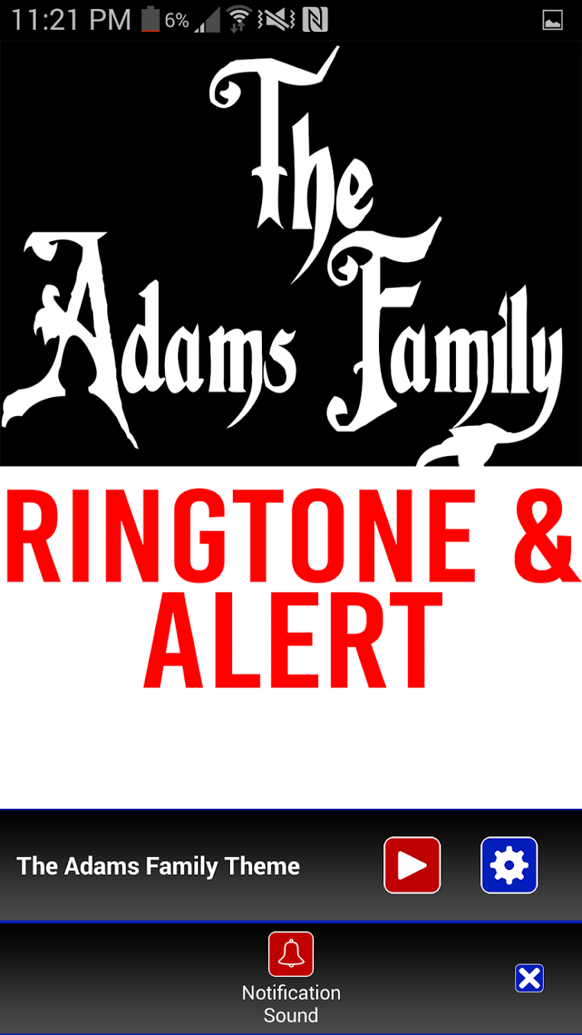 The Addams Family Ringtone Screen 3