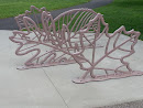 Iron Leaf Sculpture