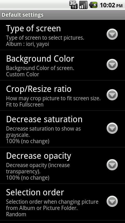 Android application MultiPicture Live Wallpaper dn screenshort