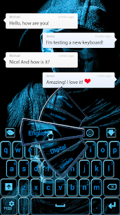Lastest Neon Skull Keyboard APK