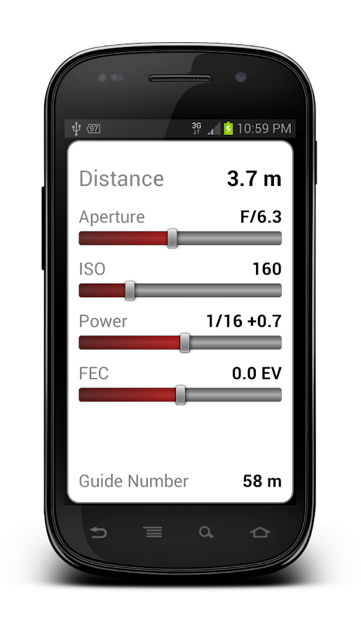 Manual Flash Calculator 2 - screenshot