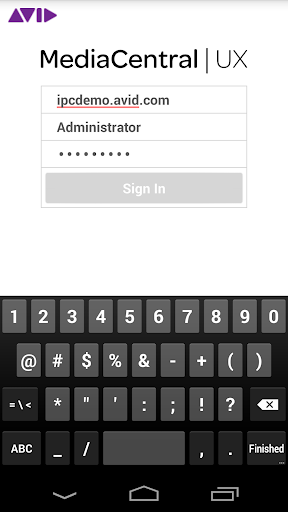 Avid MediaCentral UX