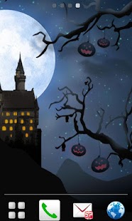 真夜中のハロウィンライブ壁紙。 Screenshots 2