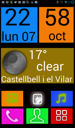 Big Buttons Launcher UCCW Skin