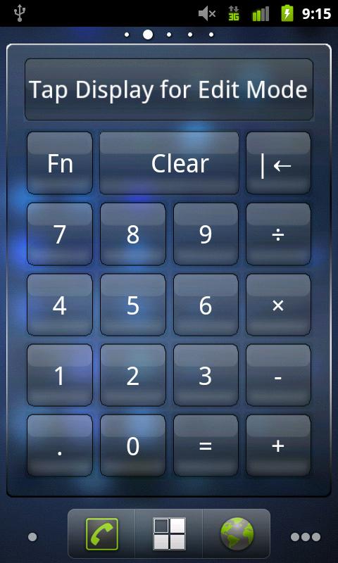 Calculator Widget Screen 1