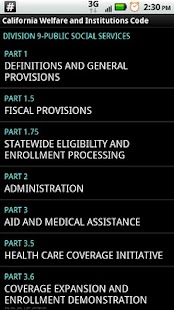 Lastest CA Welfare & Institutions Code APK