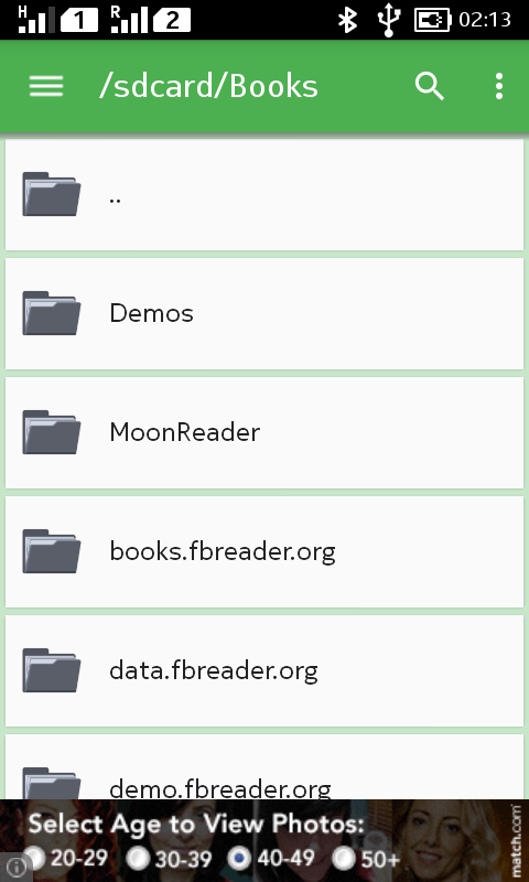 Книжная полка FBReader — приложение на Android