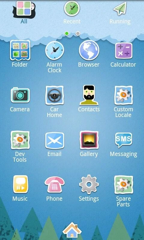 Kartun Tema GO Launcher EX - screenshot
