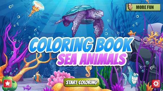 Coloring Book Sea Animals